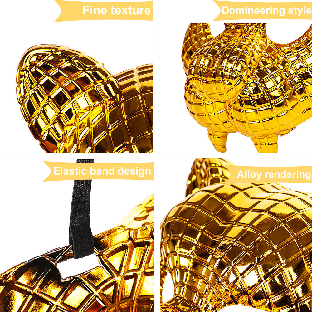 Gold Leopard VIP Costume Mask