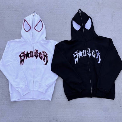 Grunge Spidey Full Zip Hoodie