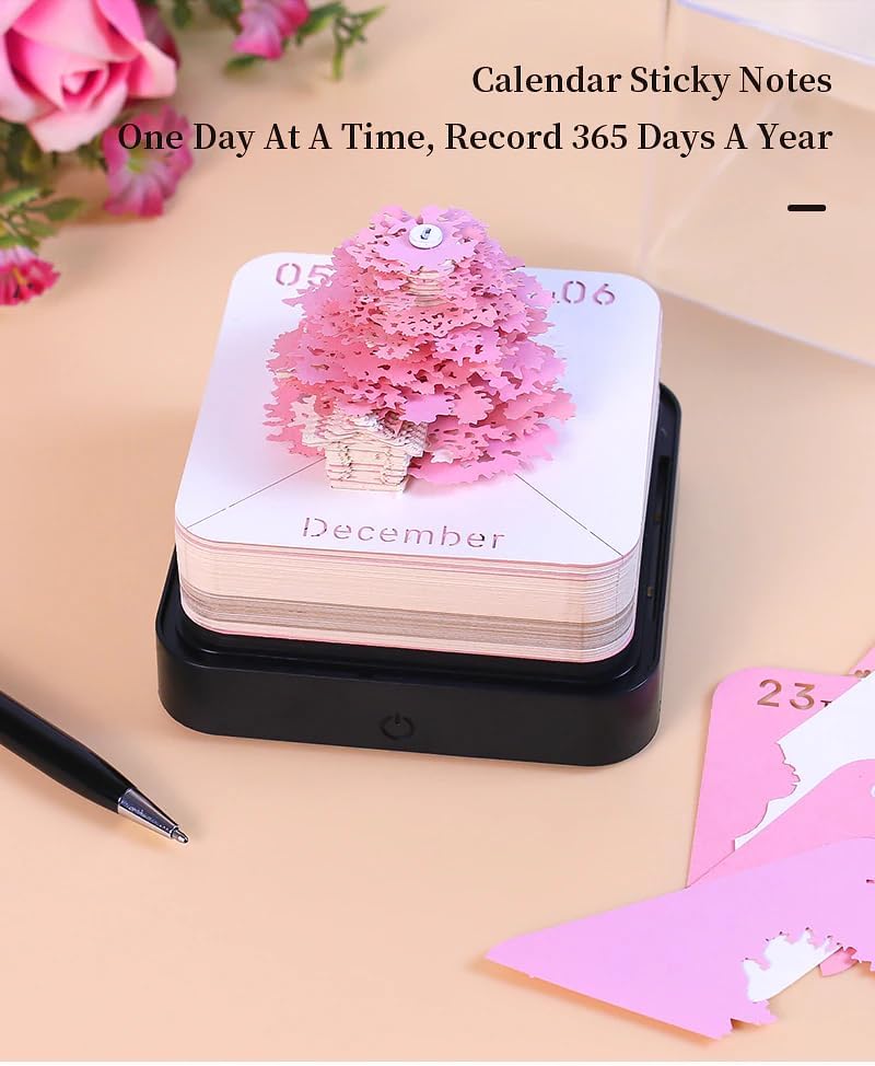 3d 2024 Calendar Memo Pads-Luxandluxy