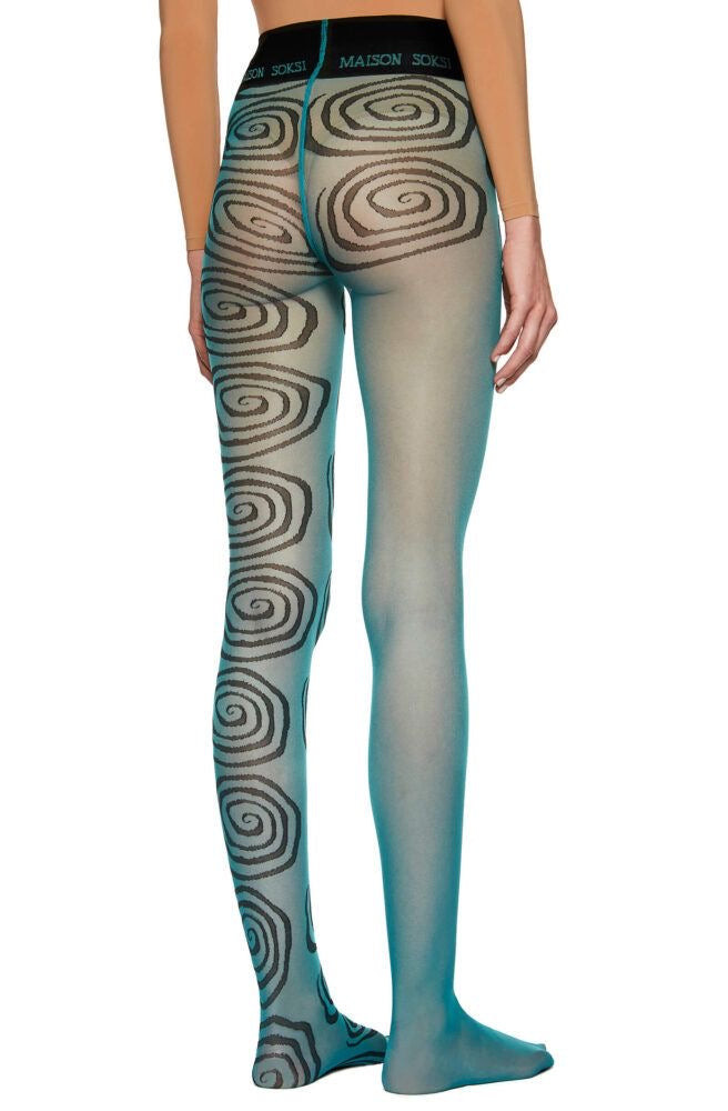 Spiral Pattern Pantyhose