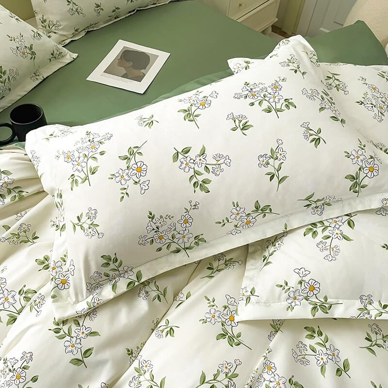 Chamomile Flower Print Bedding Set