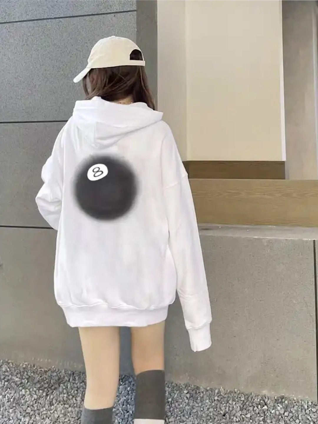 8 Ball Fade Hoodie-Luxandluxy