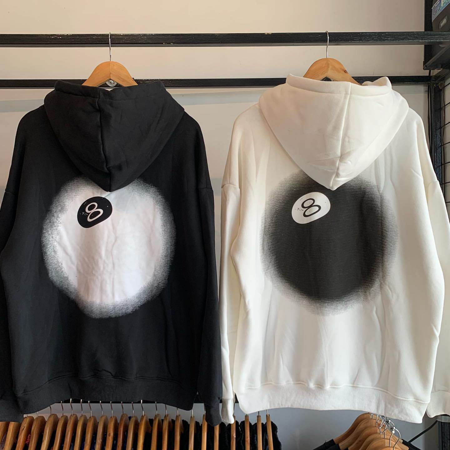 8 Ball Fade Hoodie-Luxandluxy