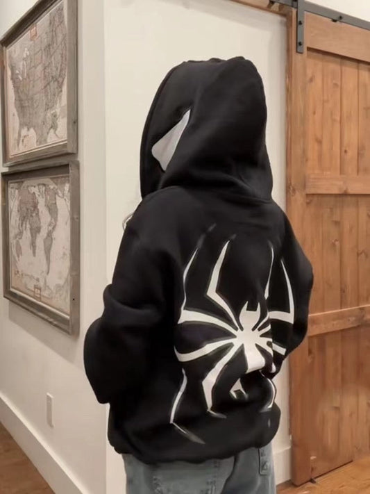 Grunge Spidey Full Zip Hoodie