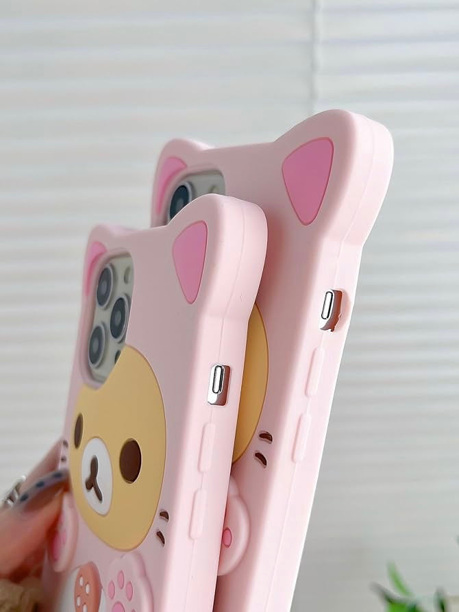 Kawaii Bear Cat iPhone Case