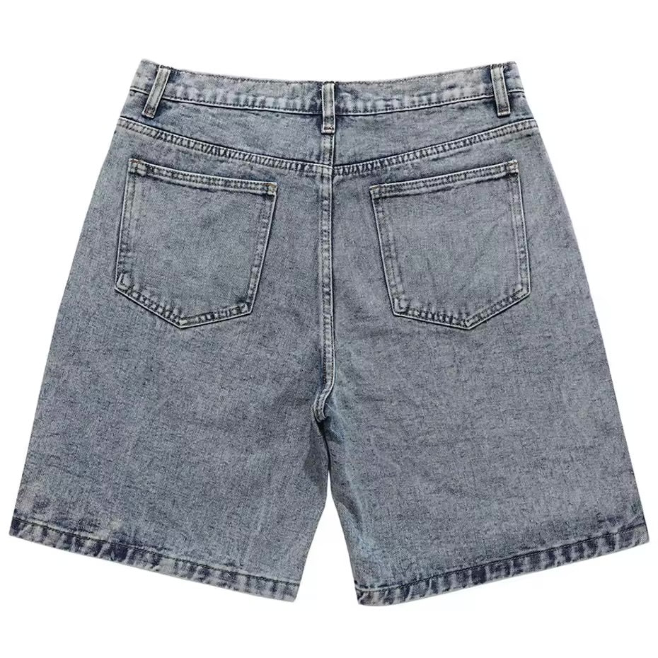 Center Star Patchwork Jorts