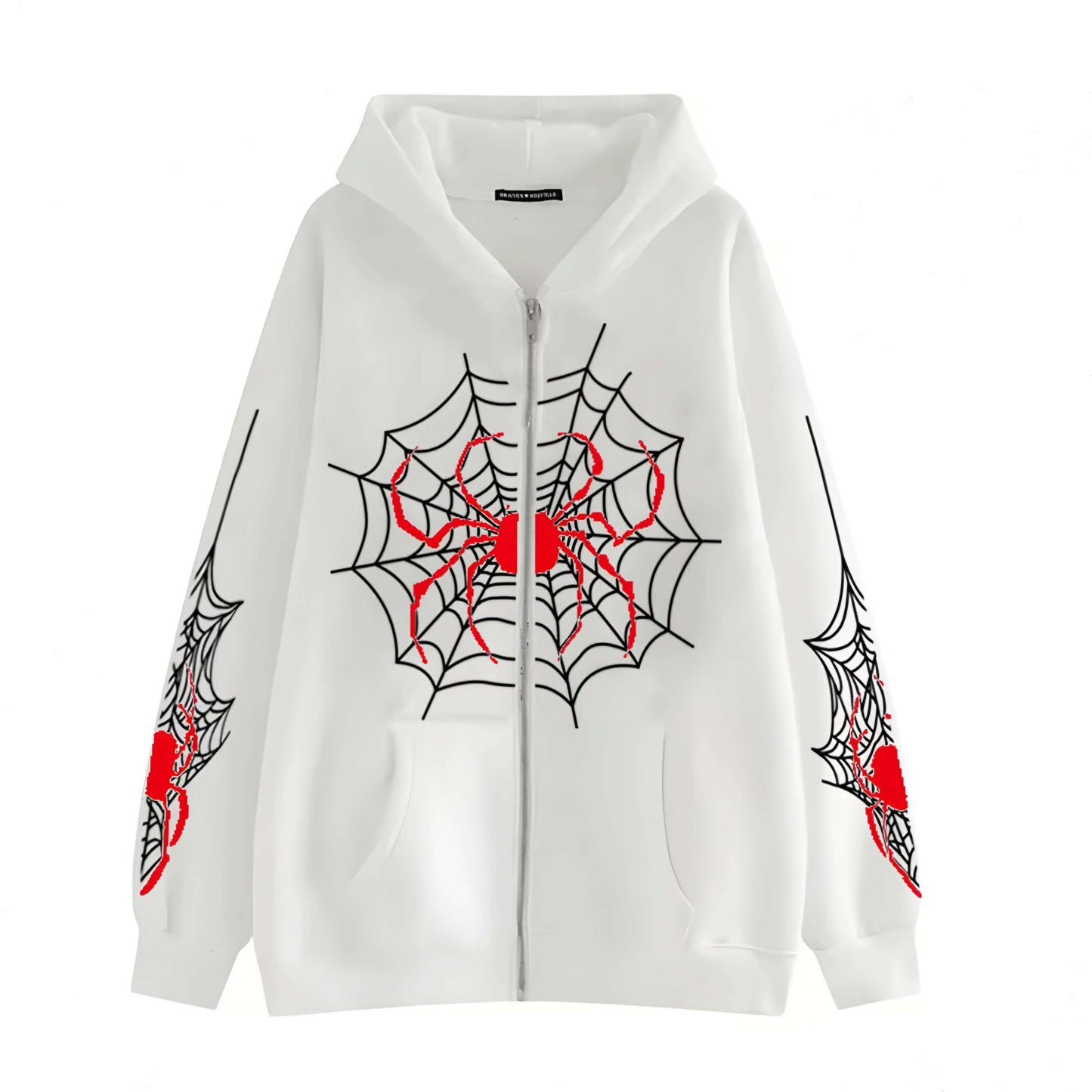 Spider Zip Up Y2K Hoodie