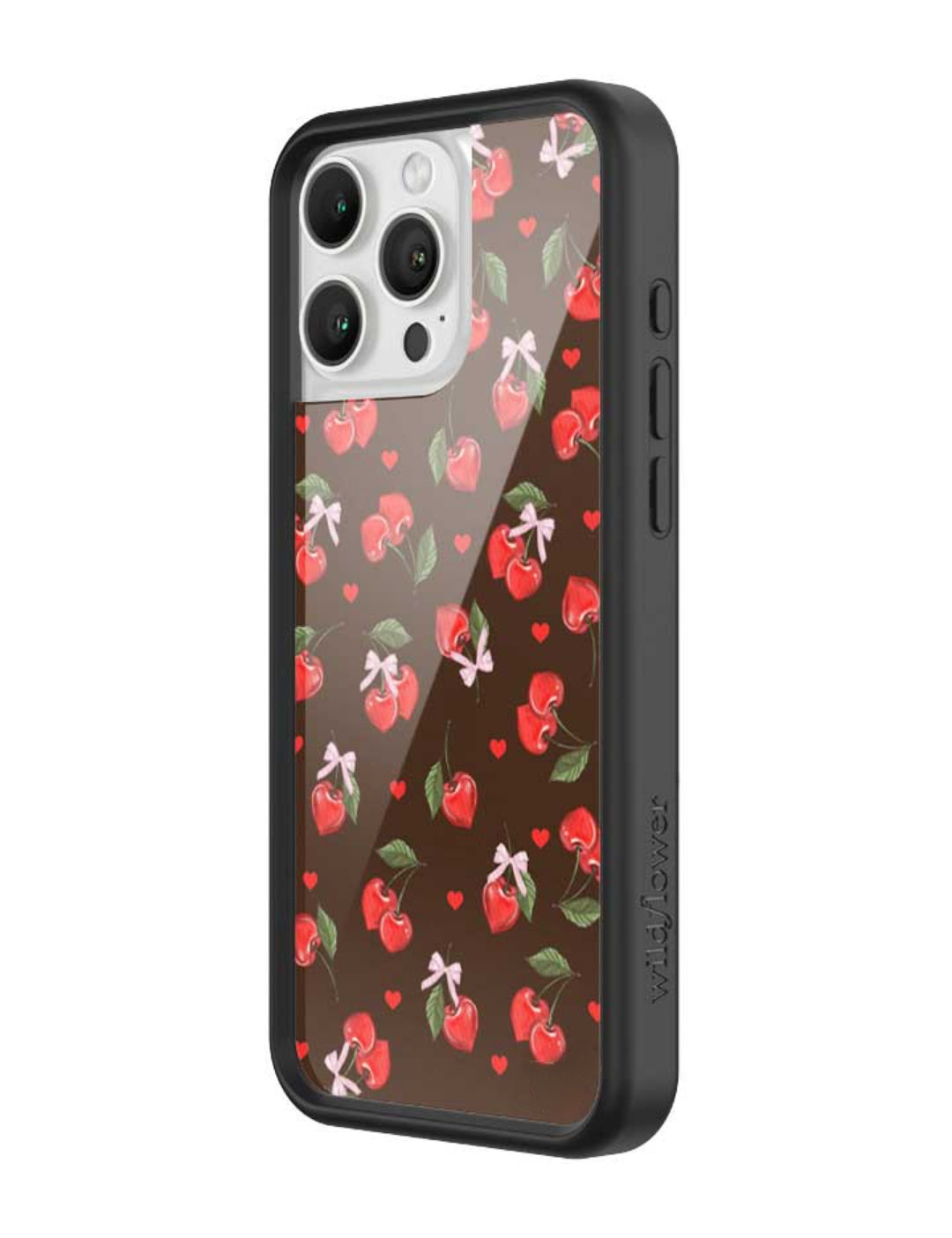 Cherries Hearts iPhone Case