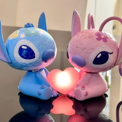 Stitch 3D Puzzle Lamp – Fun DIY Night Light for Kids and Disney Fans