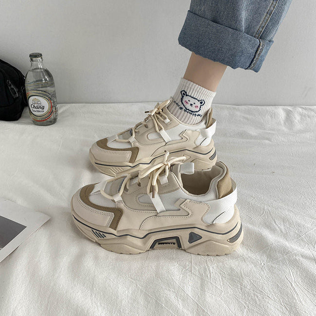 Aesthetic Fashion Platform Sneakers-Luxandluxy