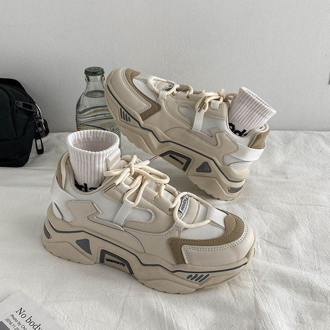 Aesthetic Fashion Platform Sneakers-Luxandluxy