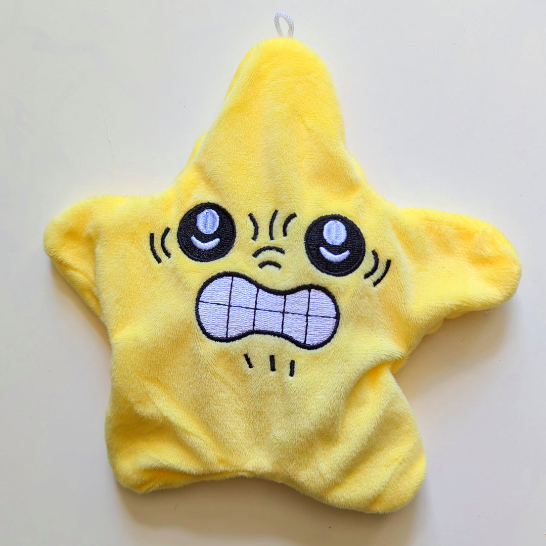 Angry Moving Star Plush-Luxandluxy