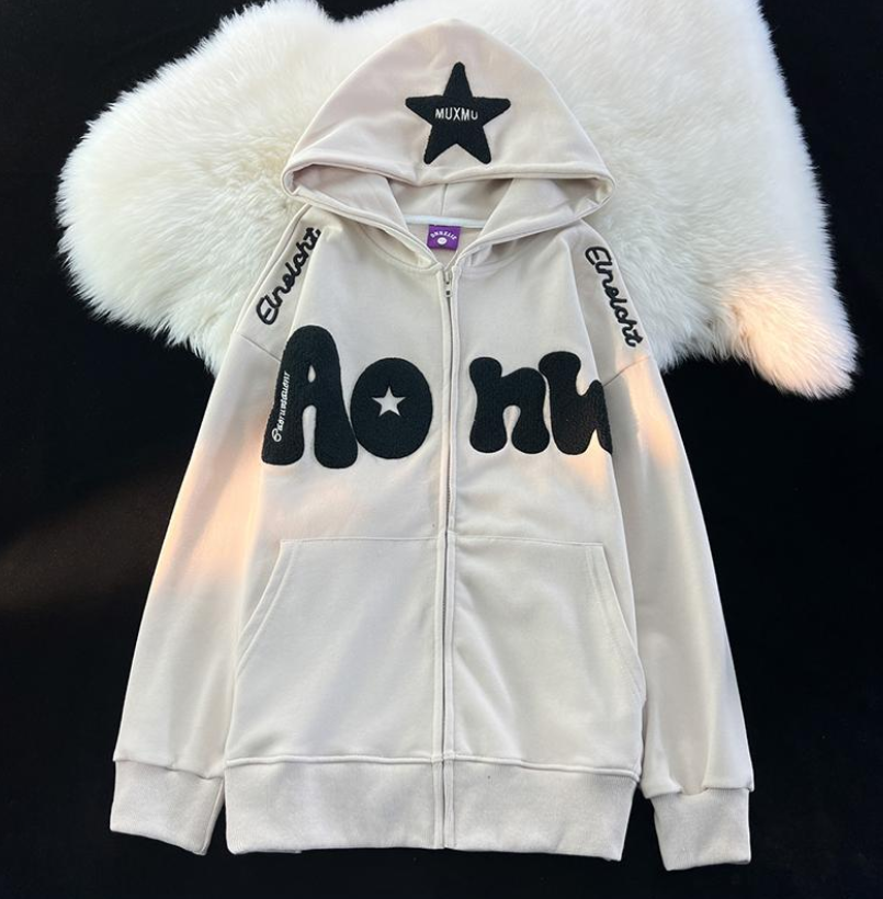 'Aonw' Star Hoodie-Luxandluxy