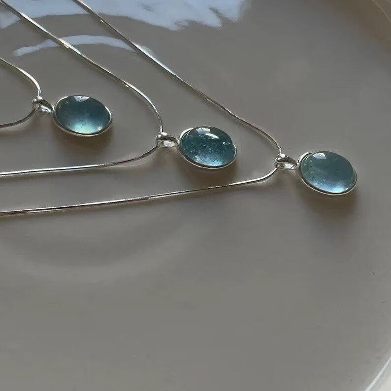 Aquamarine Orb Jewelry-Luxandluxy