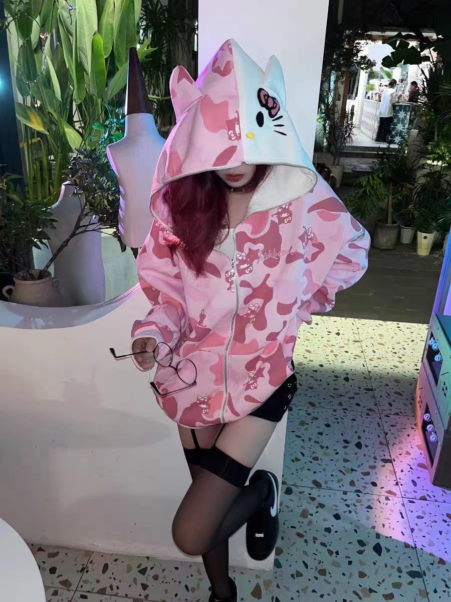 Armed Hello Kitty Camo Hoodie-Luxandluxy