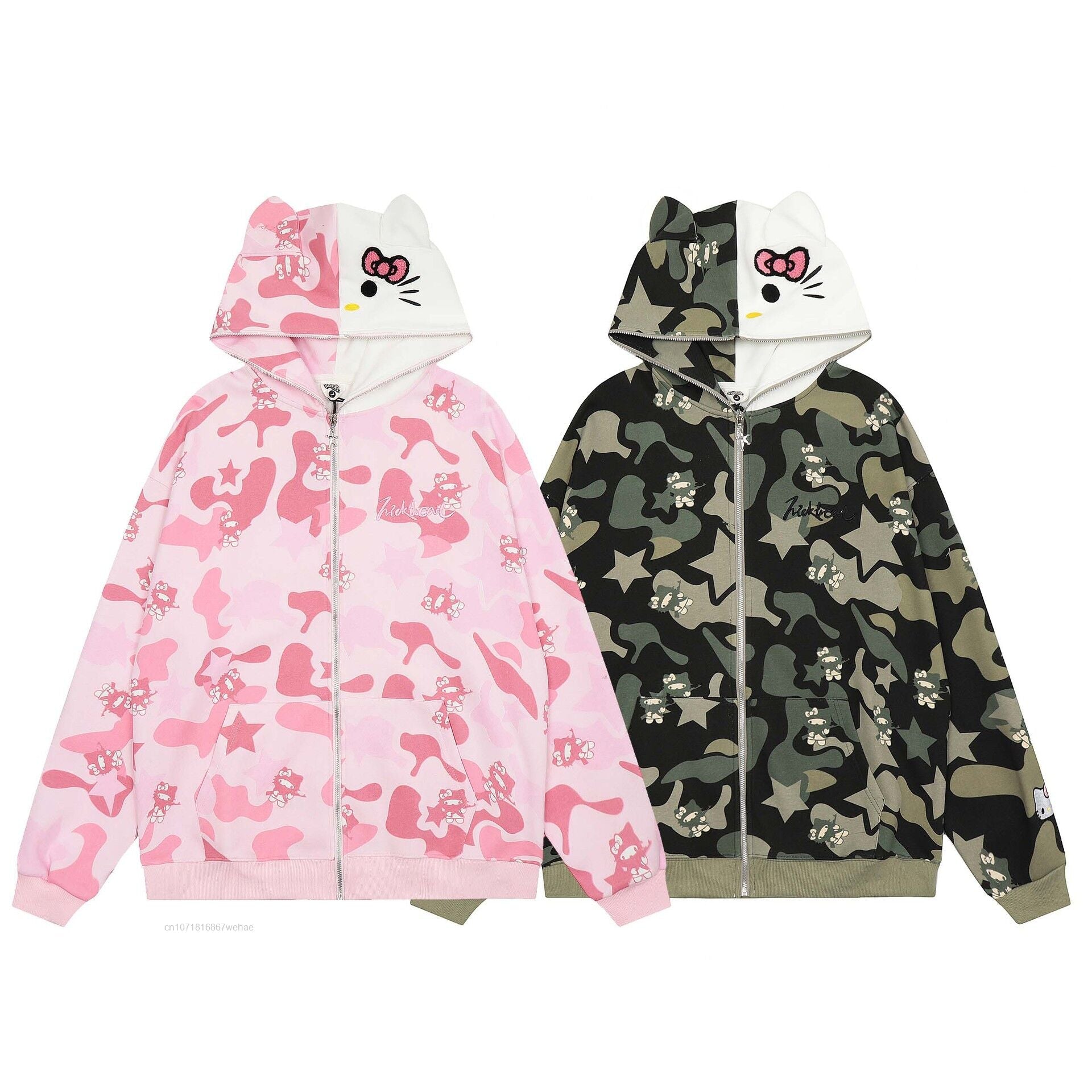 Armed Hello Kitty Camo Hoodie-Luxandluxy