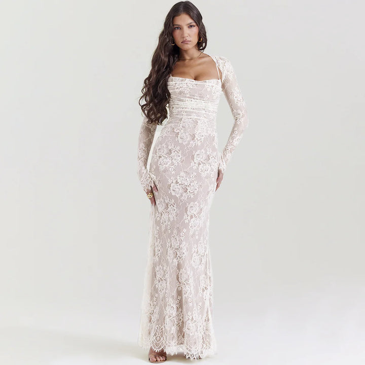 Artemis Lace Maxi Dress-Luxandluxy