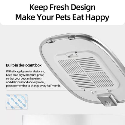 Automatic Pet Cat Feeder - 4L Capacity-Luxandluxy