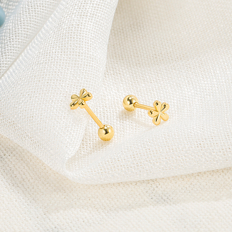 Ball Lock Asterisk Stud Earrings-Luxandluxy