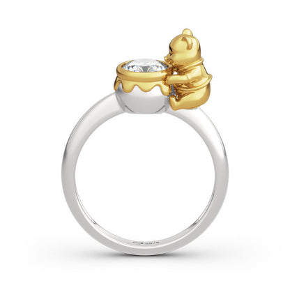 Bear Holding Pot Ring-Luxandluxy