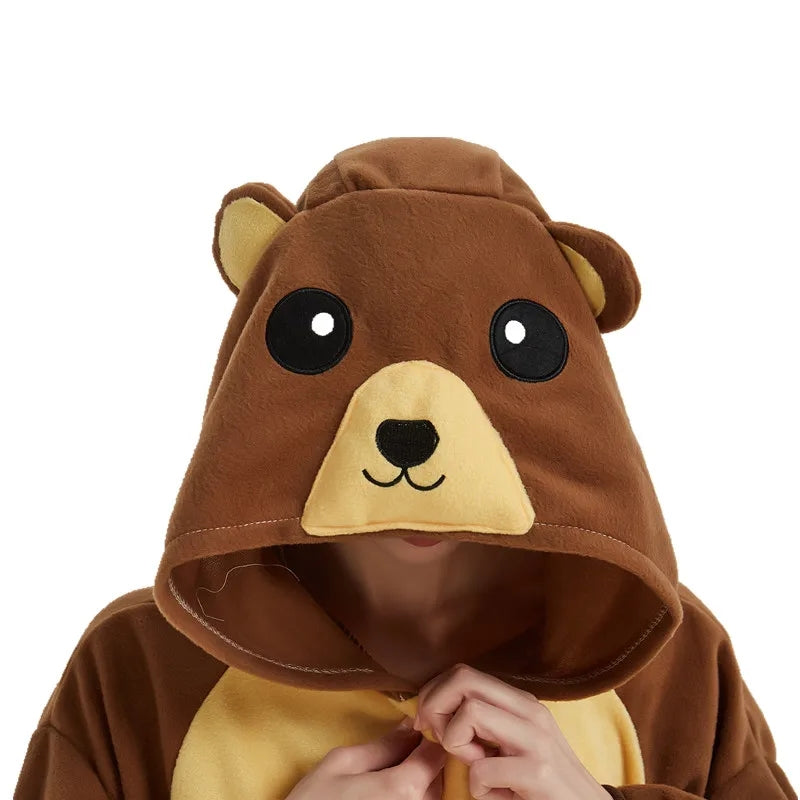 Bear Hoodie Blanket-Luxandluxy