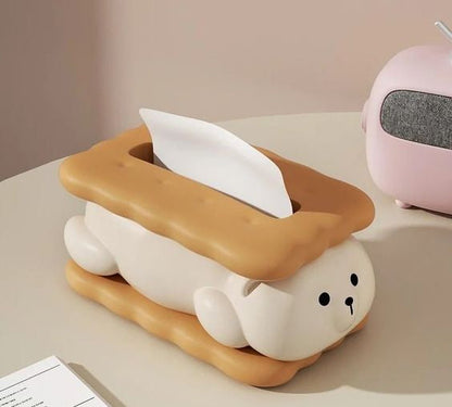 Bear Sandwich Tissue Box-Luxandluxy