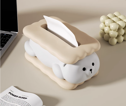 Bear Sandwich Tissue Box-Luxandluxy