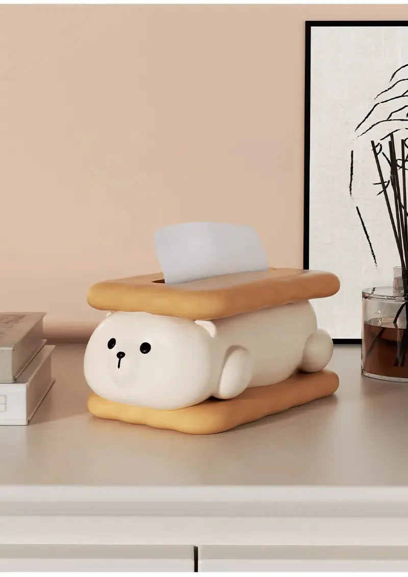 Bear Sandwich Tissue Box-Luxandluxy