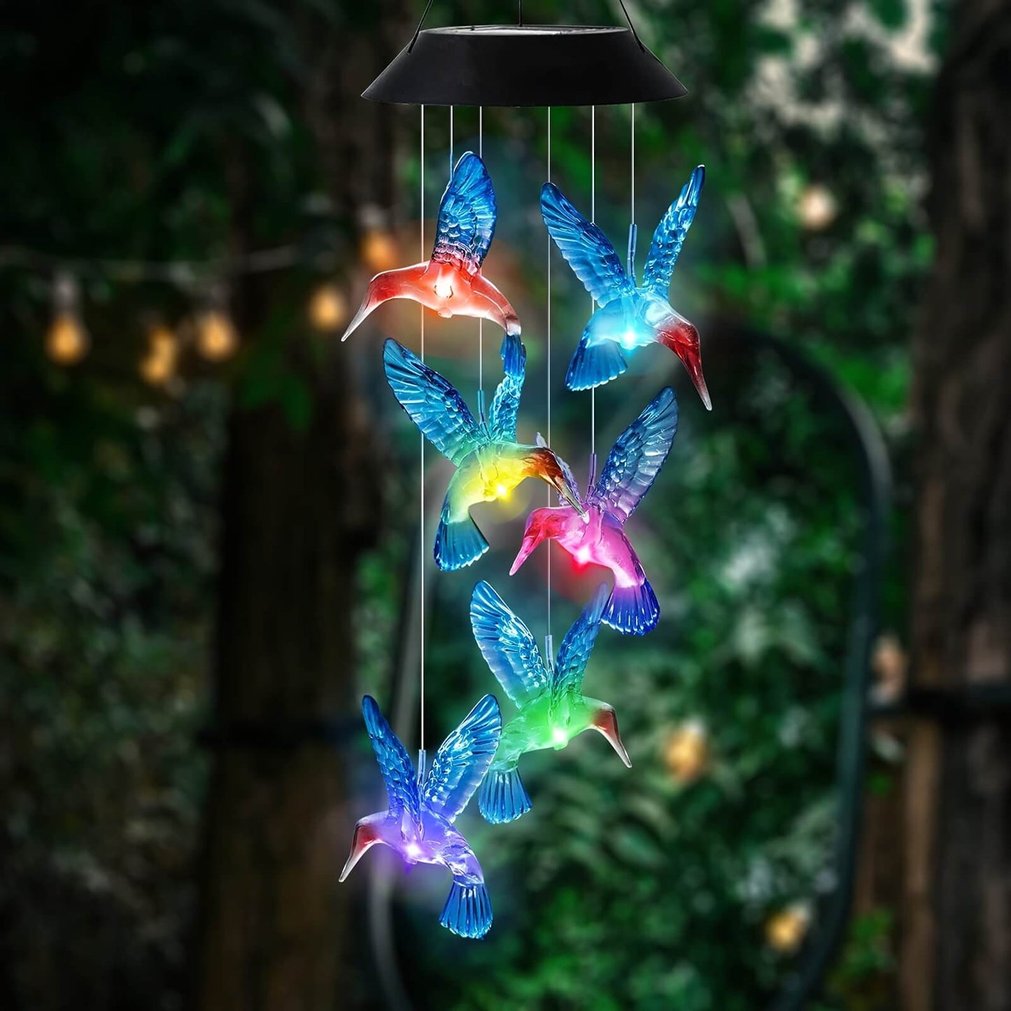 Bird Solar LED Wind Chimes-Luxandluxy