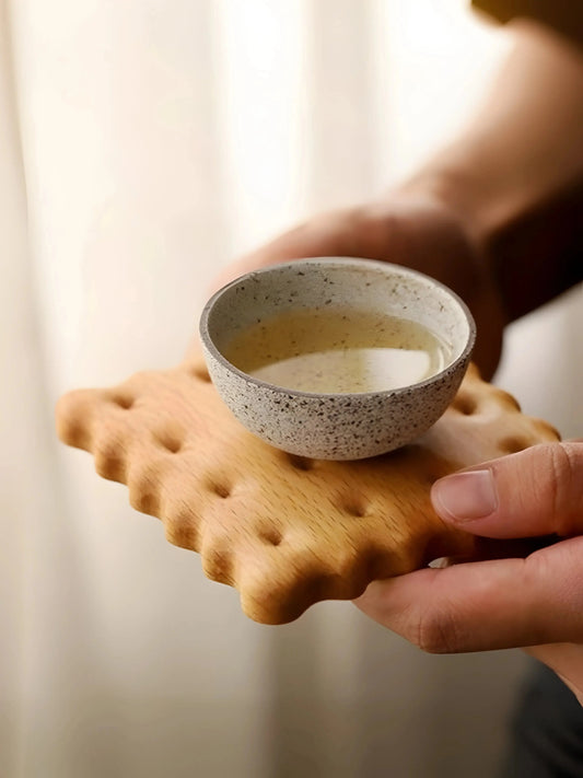 Biscuit Shape Wooden Coasters-Luxandluxy