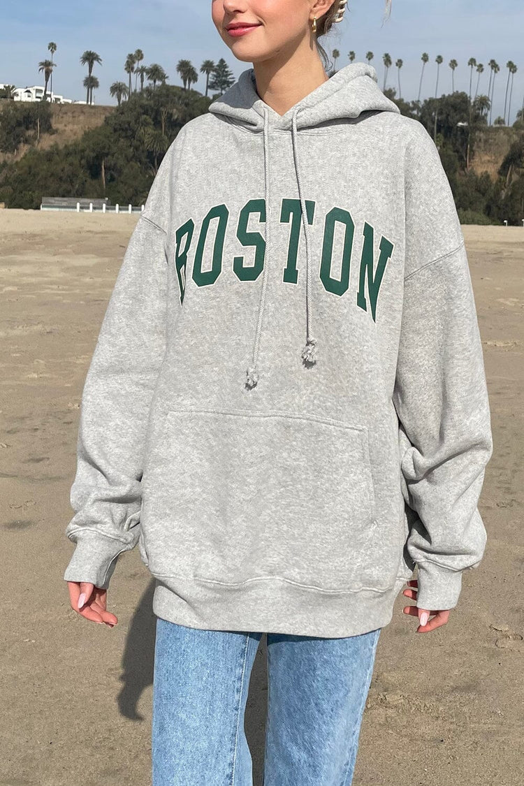 Boston Grey Hoodie-Luxandluxy