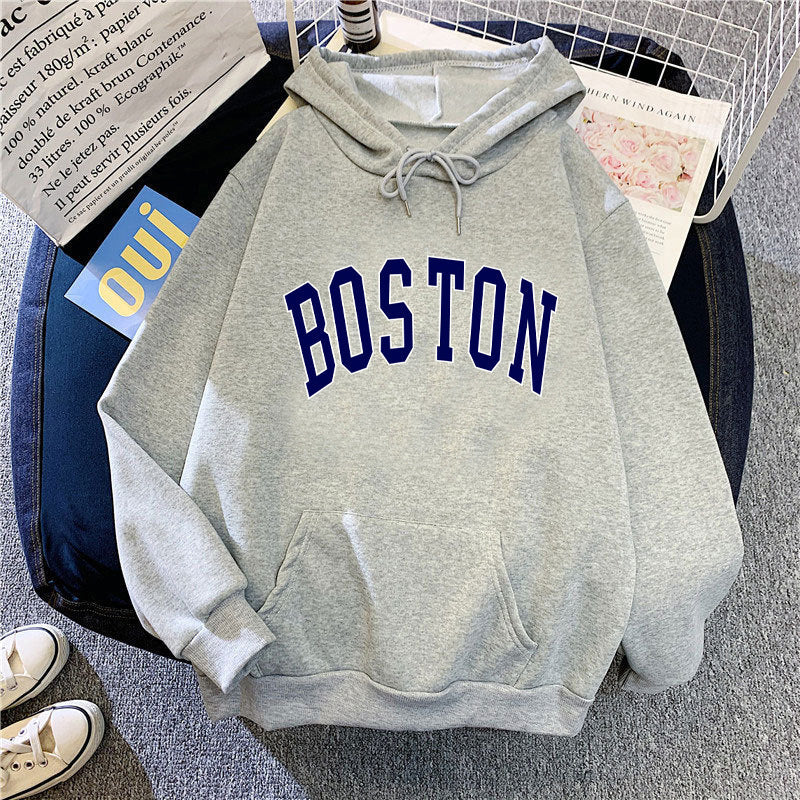 Boston Grey Hoodie-Luxandluxy