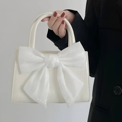 Bowknot Square Handbag-Luxandluxy