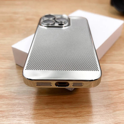 Breathable Mesh Silver iPhone Case-Luxandluxy