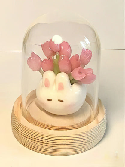 Bunny Ceramic Gel Flowers (DIY)-Luxandluxy