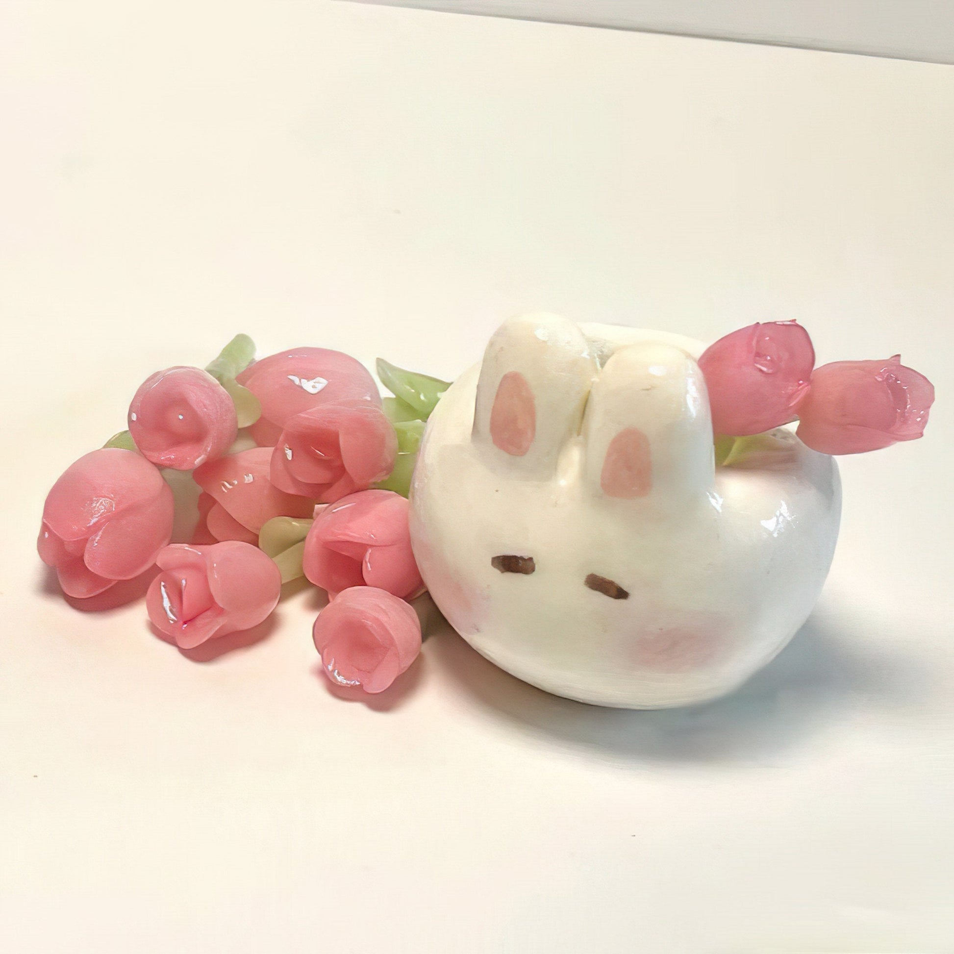 Bunny Ceramic Gel Flowers (DIY)-Luxandluxy