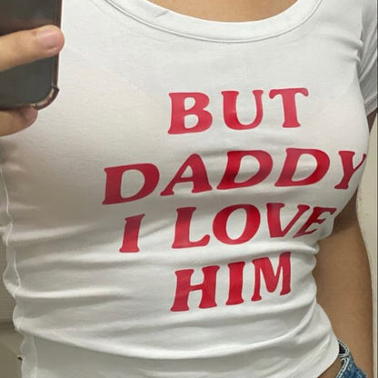 'But Daddy I Love Him' Crop Top-Luxandluxy