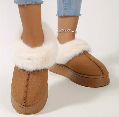 Casual Ankle Fur Shoes-Luxandluxy