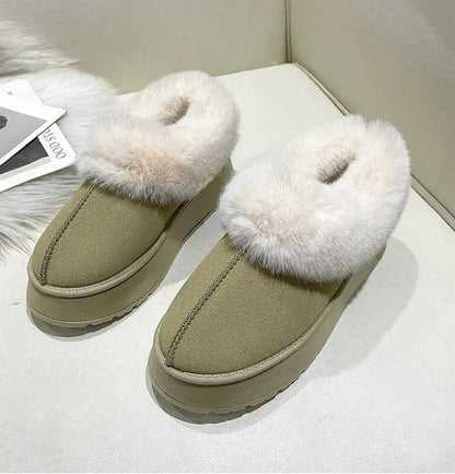 Casual Ankle Fur Shoes-Luxandluxy