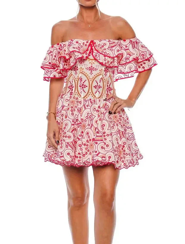 Charo Ruiz Ibiza Dalia Short Dress-Luxandluxy