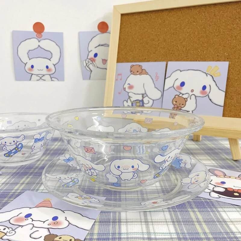 Cinnamoroll Glass Tableware Set-Luxandluxy