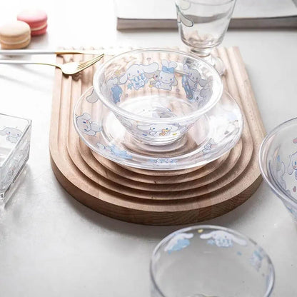 Cinnamoroll Glass Tableware Set-Luxandluxy