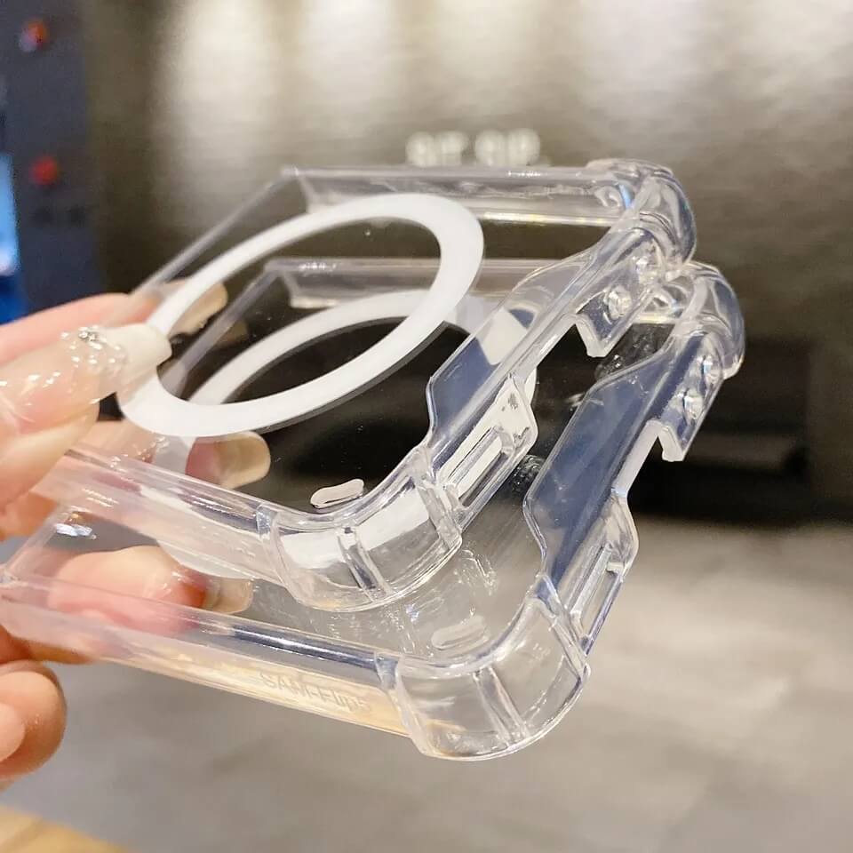 Clear Z Flip 5 Magsafe Case-Luxandluxy