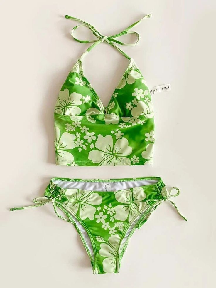 Coconut Girl Floral Bikini Swimsuit-Luxandluxy