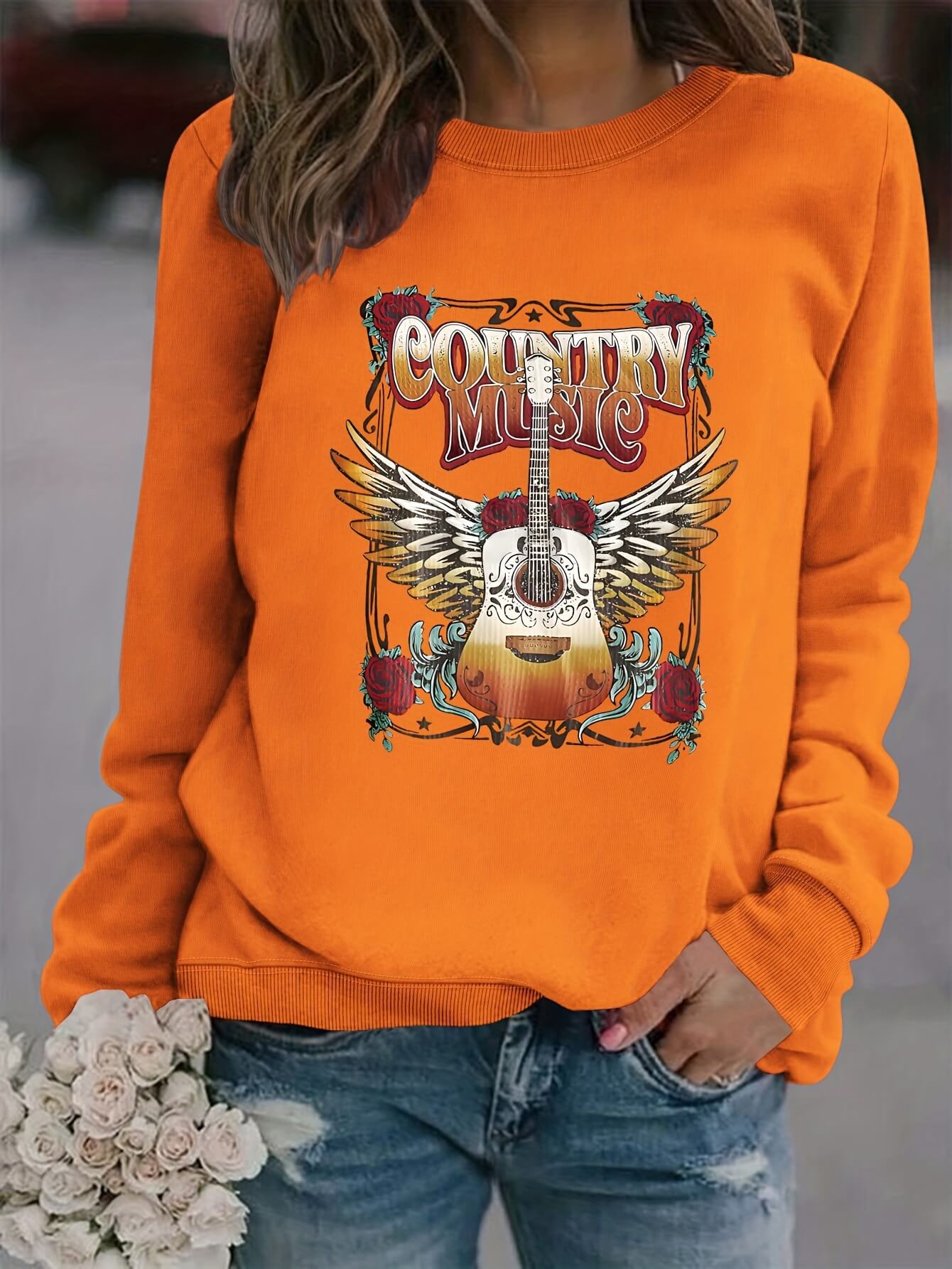 Country Music Sweatshirt-Luxandluxy