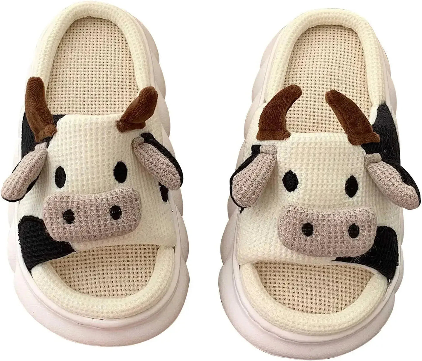 Cow Slippers-Luxandluxy