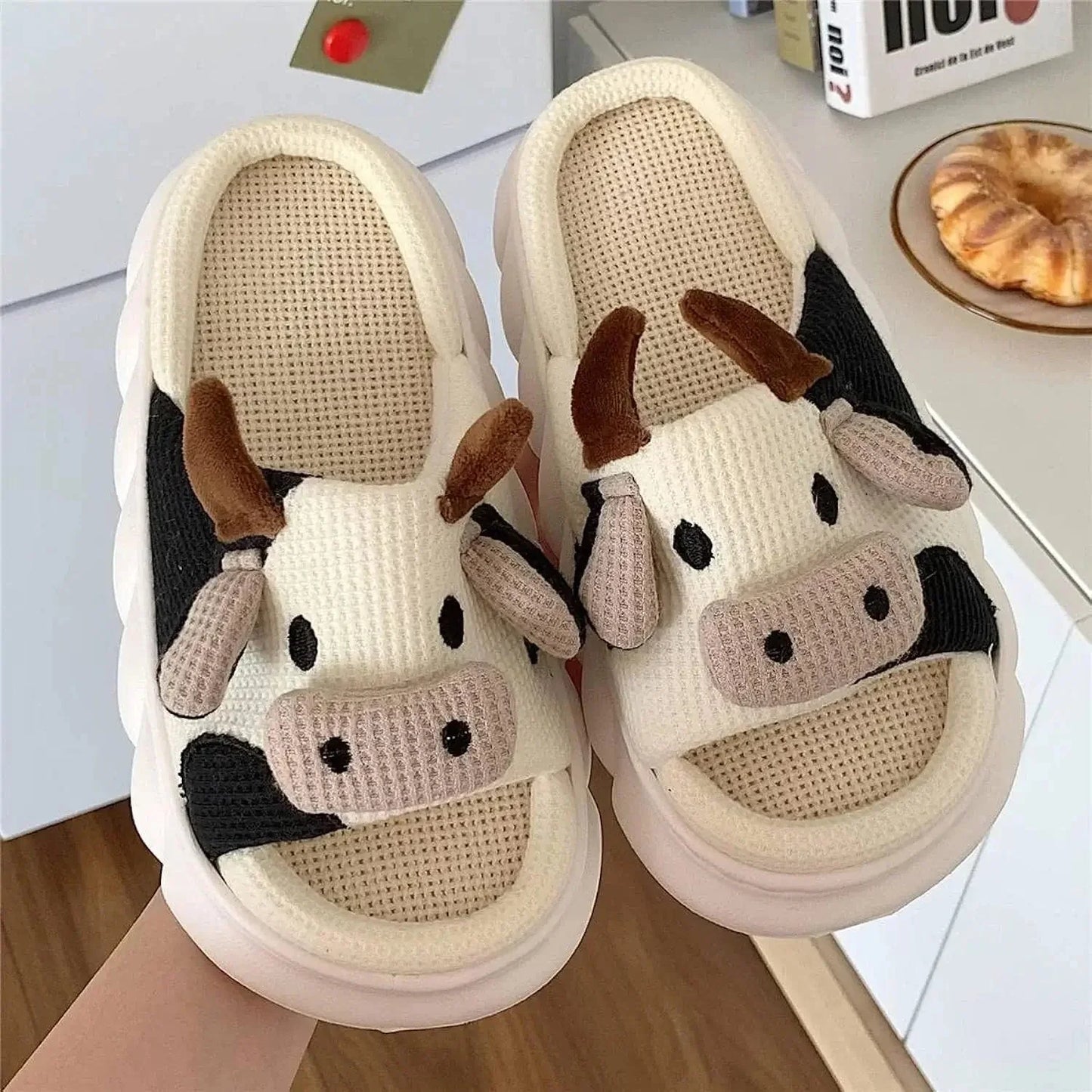 Cow Slippers-Luxandluxy