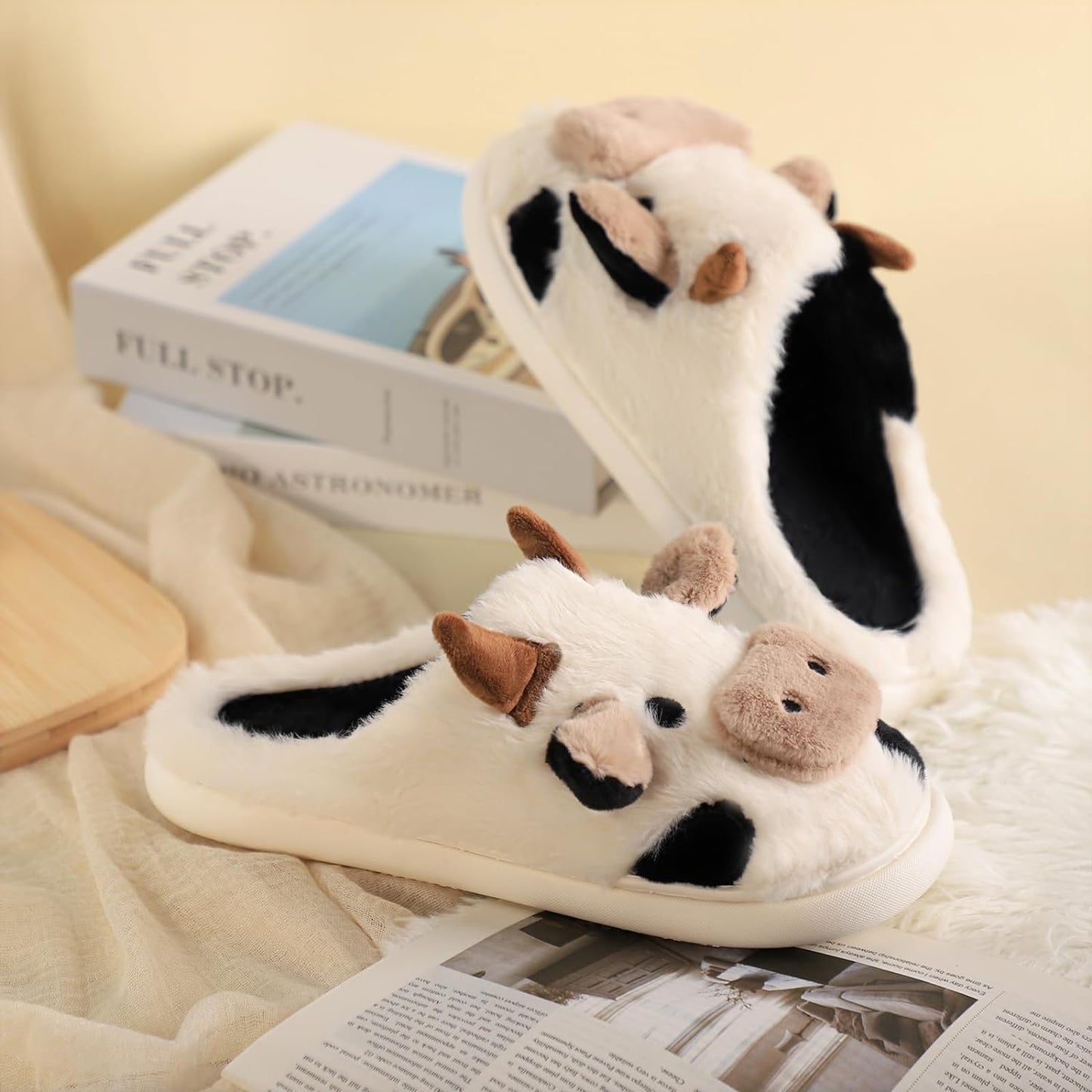 Cow Slippers-Luxandluxy