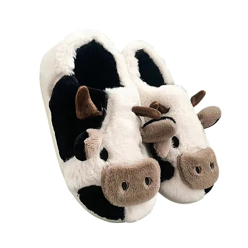 Cow Slippers-Luxandluxy