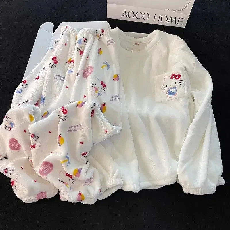 Cozy Sanrio Pajama Sets-Luxandluxy